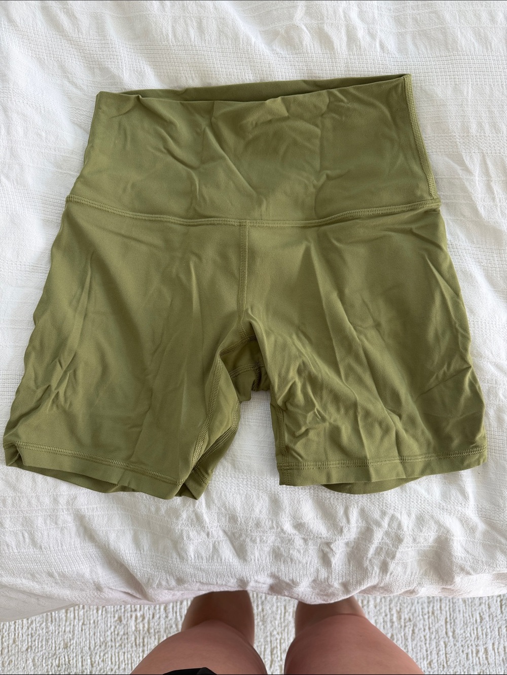 lululemon athletica Olive Green High-Rise Athletic Shorts
